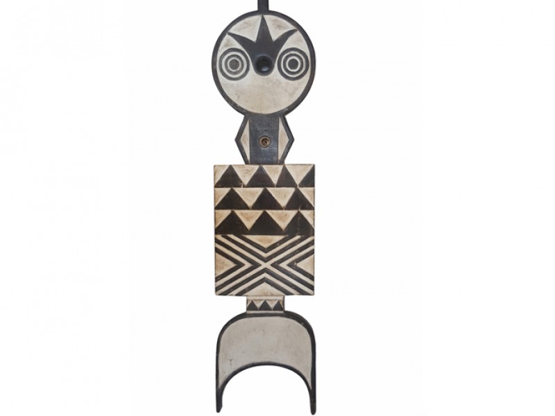 Totem Style Carved Wood Shield from Burkina Faso - Tribe Bobo